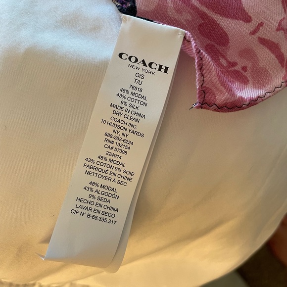 NWOT Coach x Kaffe Scarf - Picture 3 of 4